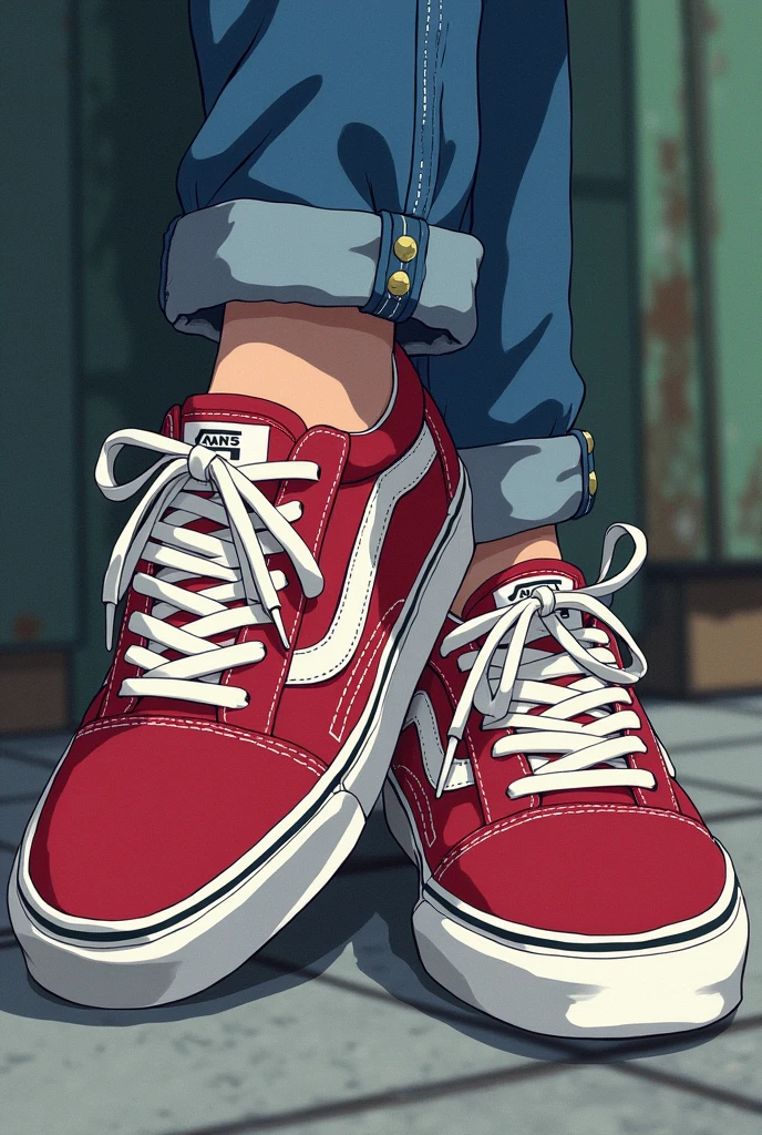 Old school sneakers in anime style Vans AdidasイDas nike Only a lot of sneakers