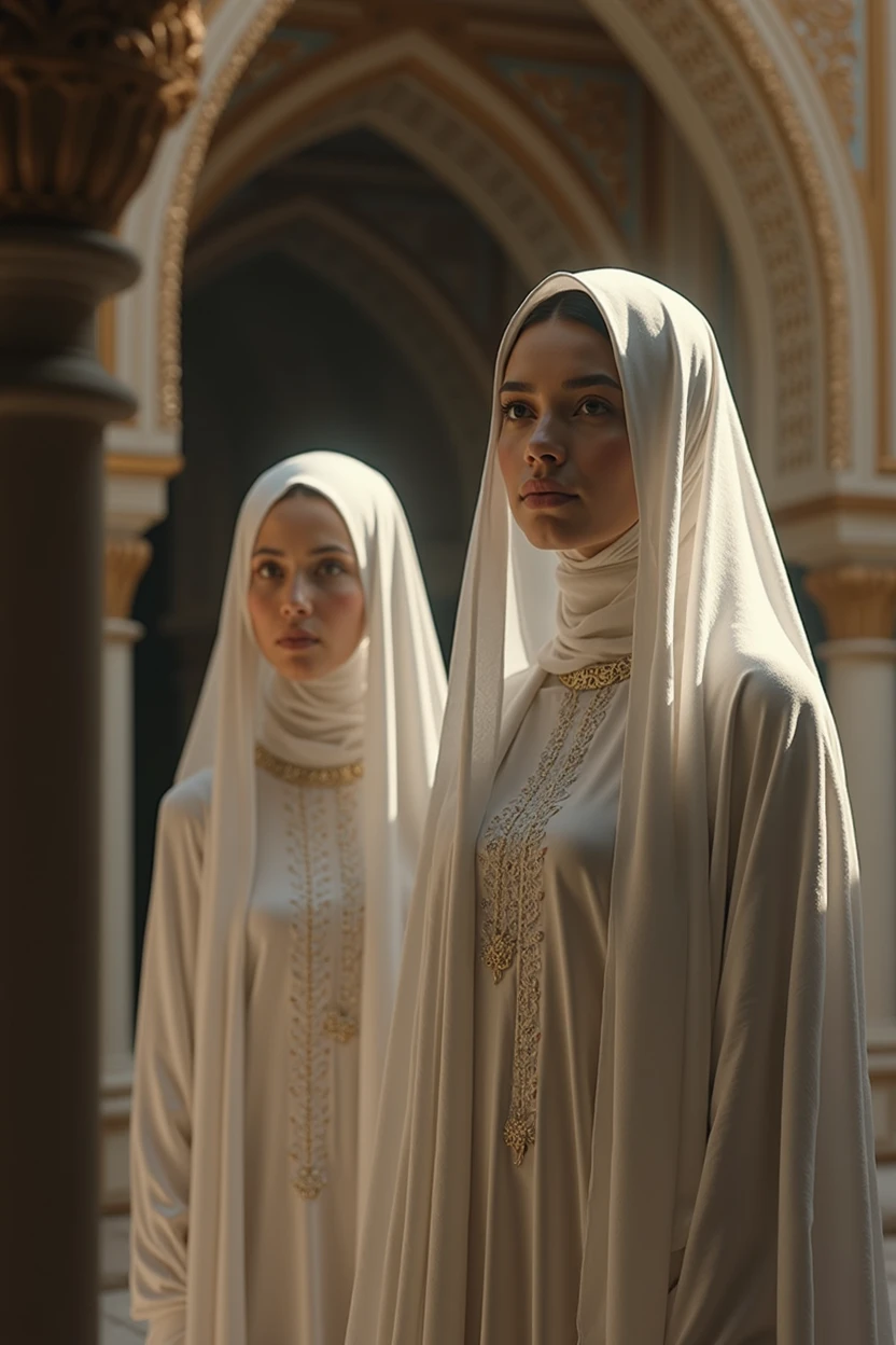 Muslim women wearing the veil