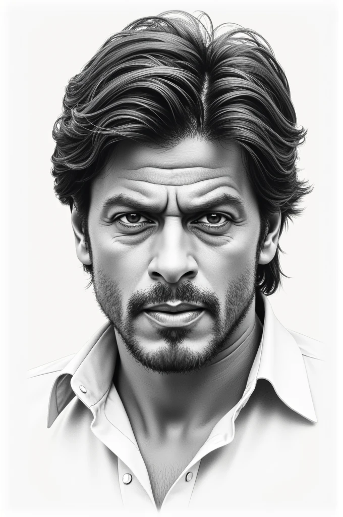 Sketch of sharukh khan