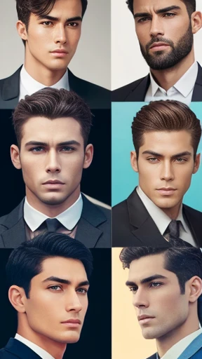 A group of handsome men Neturei Karta focus on the face