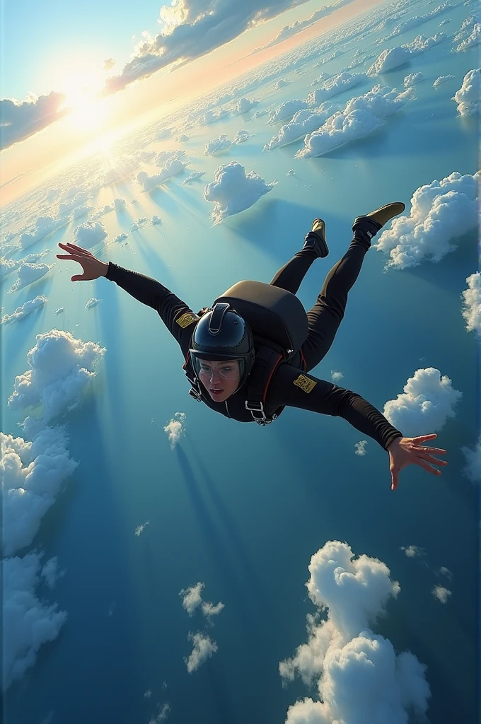 (ultra-wide angle shot:1.1) (f/22) (equisolid angle) skydiving, subsurface scattering, ultra hd, 4k, high def, Photorealistic, Hyperrealistic, Hyper detailed, analog style, realistic, masterpiece, best quality, ultra realistic, 8k, Intricate, High Detail, film photography, soft lighting,  heavy shadow