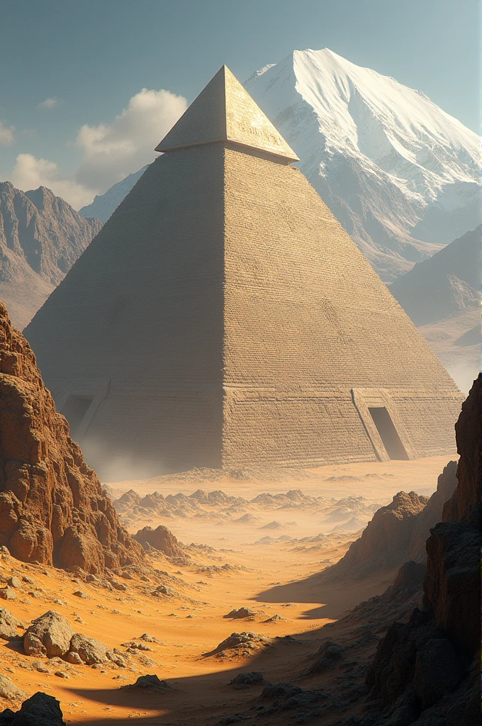 Pyramid, realistic, landscape 
