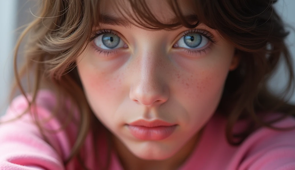 Blue eyes details zoom