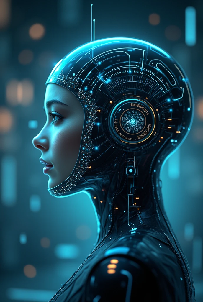 Generate an image of Imagine an ICT device twenty (20) years from now, that will have a drastic effect on our society.