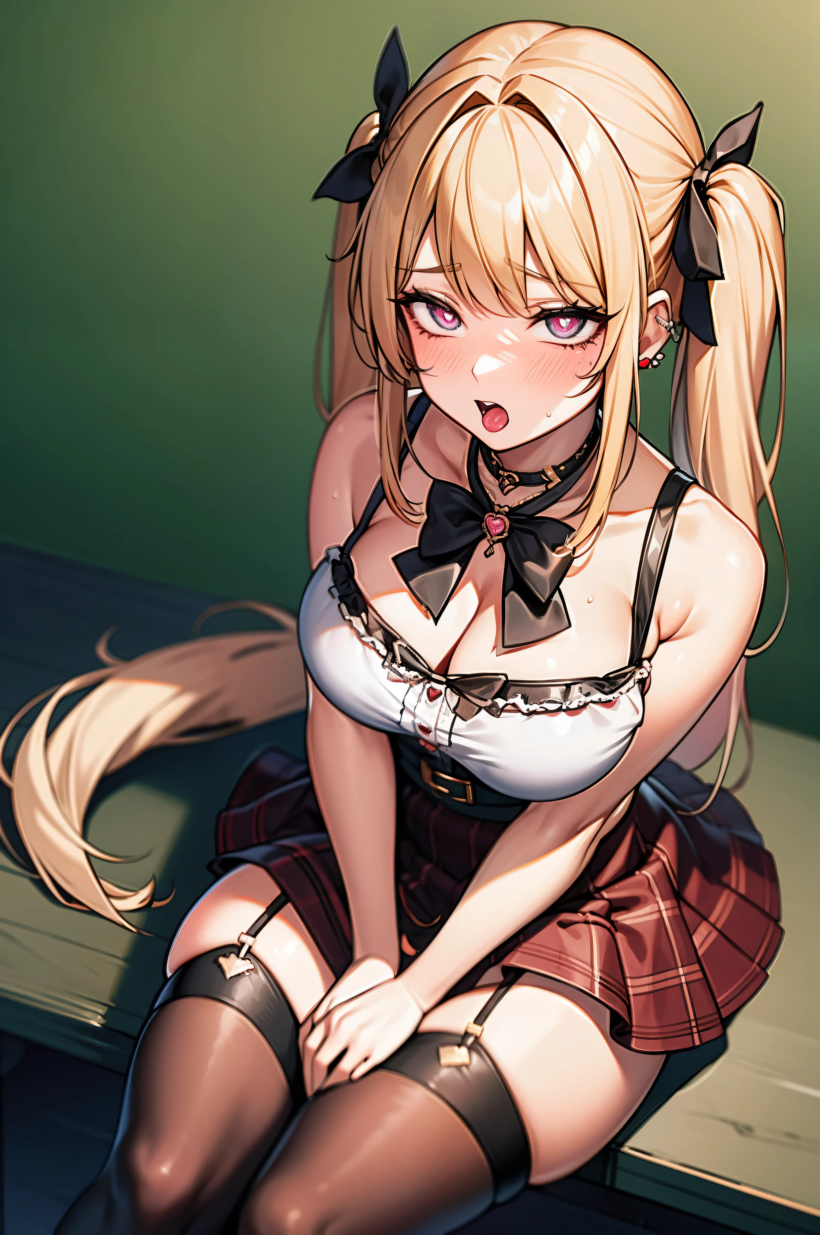 Ahegao, Roll your eyes, Heart-shaped pupils, Detailed eyes and face,