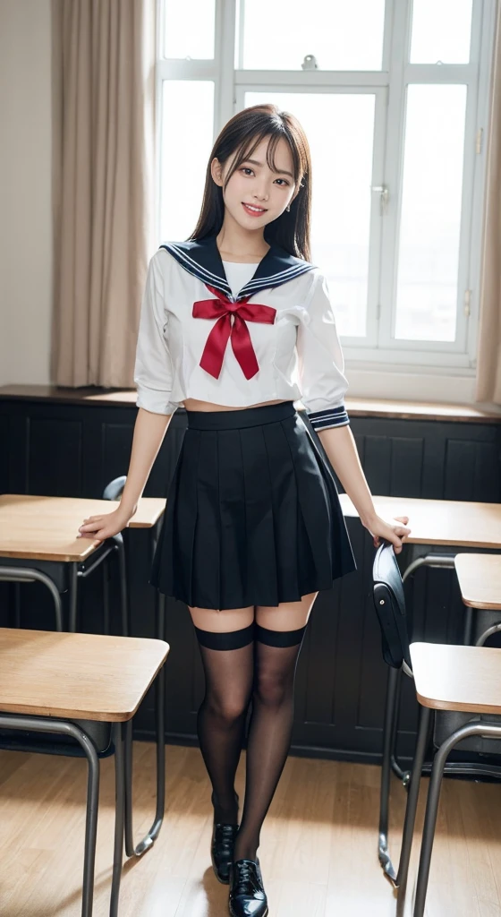 One huge breasted girl, Cute big tits, Black Hair Color, 18-year-old, smile, Looks so pure, Sailor suit, photo shoot, Actual, The best quality at its best, Detailed face, Lesbians all over, Long and thin, Thin legs, Long legs, Wearing stockings, Putting on your shoes, School, classroom、Well-behaved and obedient sister,Unlimited Benefits,Can't refuse,Pull up your skirt with both hands,Full body view high resolution, Anatomically correct, Highest quality,
