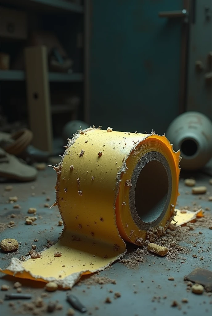 Dusty digusting adhesive tape