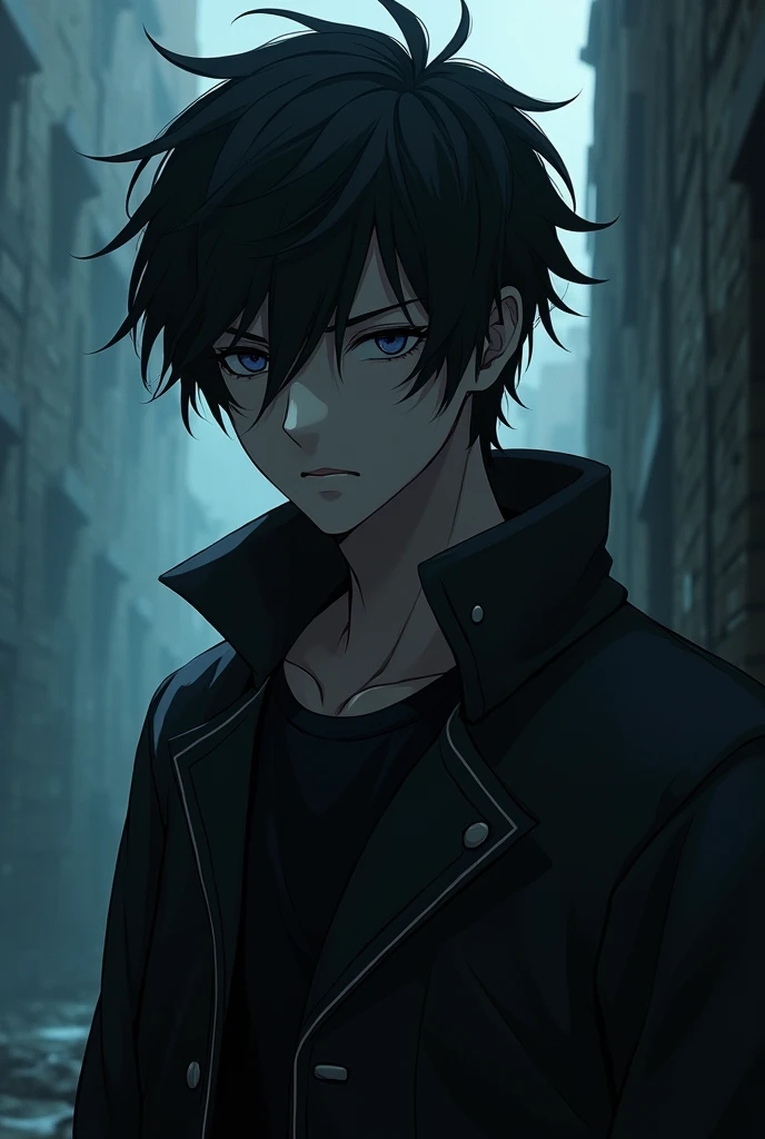 (photorealism:1.2), anime dark boy