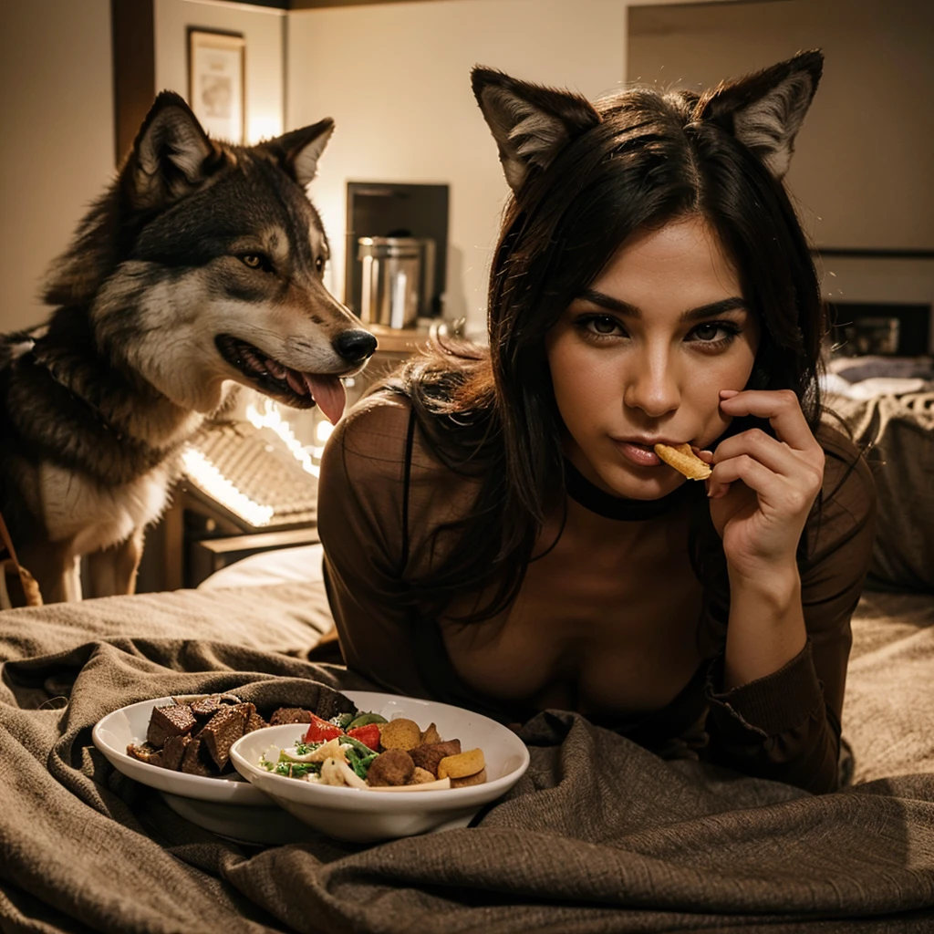 Furry, eating, wolf, gay, moldern