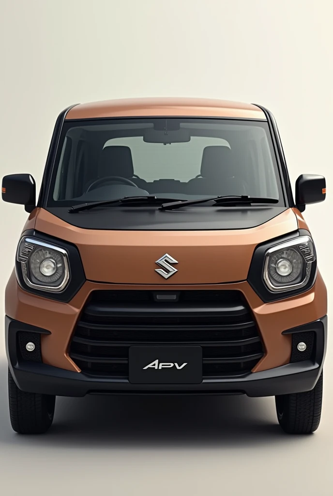 Suzuki apv 2tone color body colour brown and bonnet, fender and bumper black colour