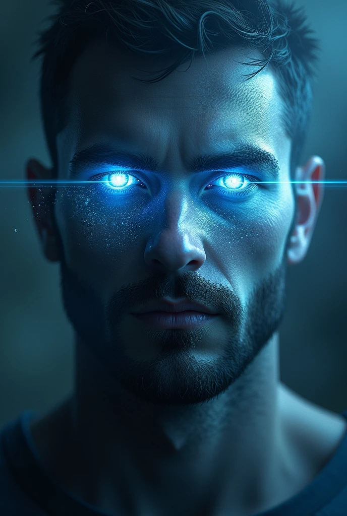 It looks like a human male, and its eyes shine like stars.