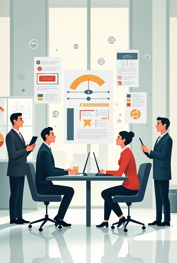 make a drawing for administrative management theory