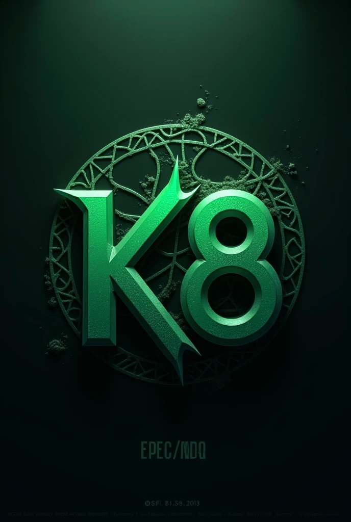 LOGO CONCEPT LIKE NBA BOSTON CELTICS BUT THE TEXT WILL BE KS 8