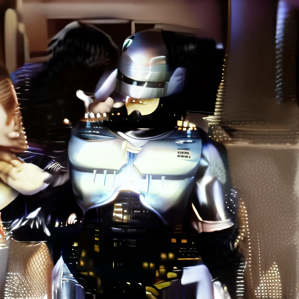 18 years old, cool handsome young boy, Robocop, big boobs, kissed by a bad girl