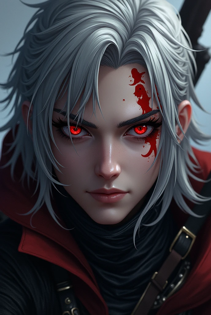 Geralt of Rivia, Raven Branwen, The Witcher, RWBY, full body, highly detailed eyes, symmetrical face, fine details, intricate