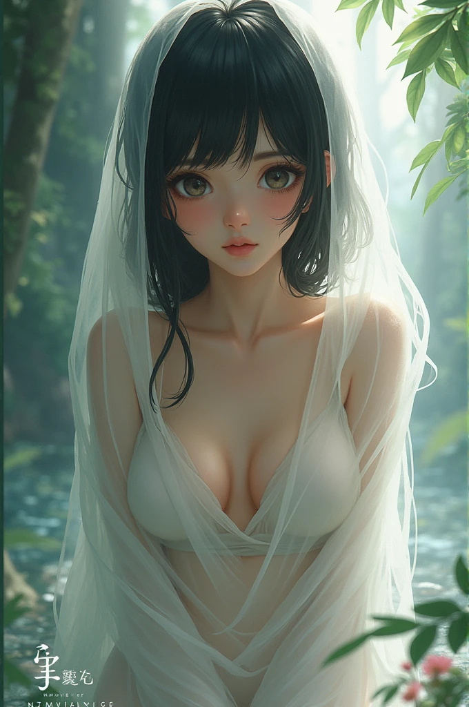best quality,ultra-detailed,photorealistic, [portraits], [dungeon], [spider web], [cocoon:1.3], seductive nude girl, entangled, struggle, hanging, dim lighting, dramatic shadows, intricate details, silky texture, mysterious atmosphere,(cocoon:0.8)