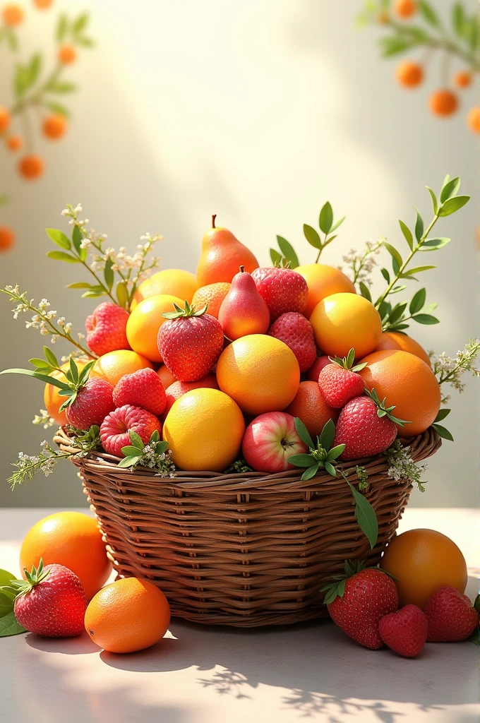 A beautiful fruit basket