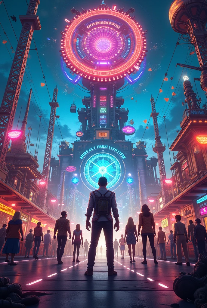 A tech carnival poster
