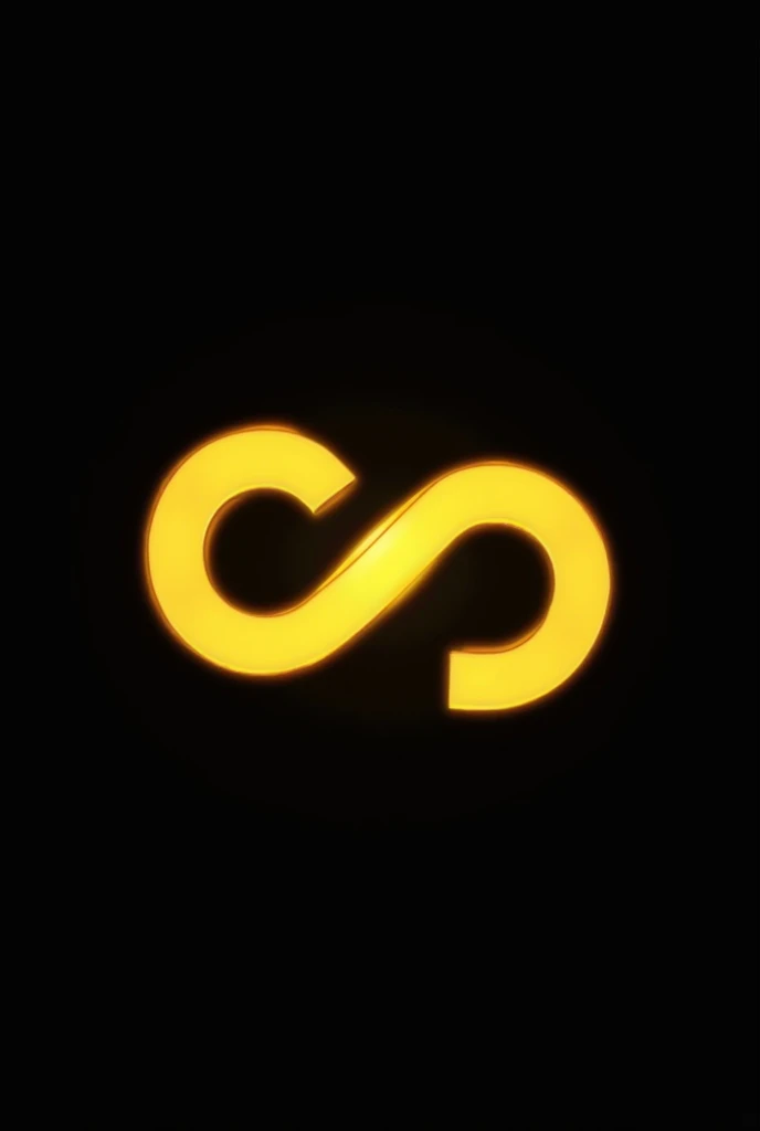 Logo for my TikTok King Lyric channel that is the black background and the yellow letters that are more infinity