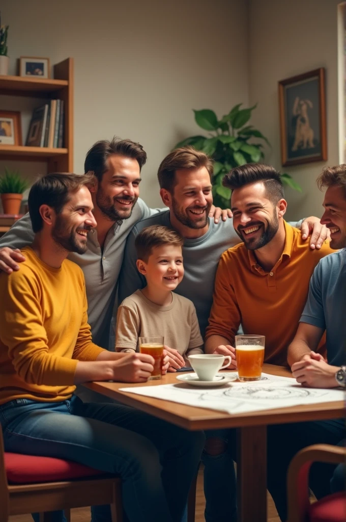 Create a Happy Father's Day image for 6 engineer friends.