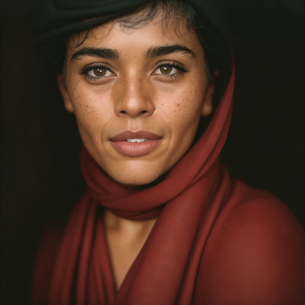 (close-up, editorial photograph of a 35 man from United Arab Emirates), (highly detailed face:1.4) (smile:0.6) (background inside dark, moody, private study:1.3) POV, by lee jeffries, nikon d850, film stock photograph ,4 kodak portra 400 ,camera f1.6 lens ,rich colors ,hyper realistic ,lifelike texture, dramatic lighting , cinestill 800,