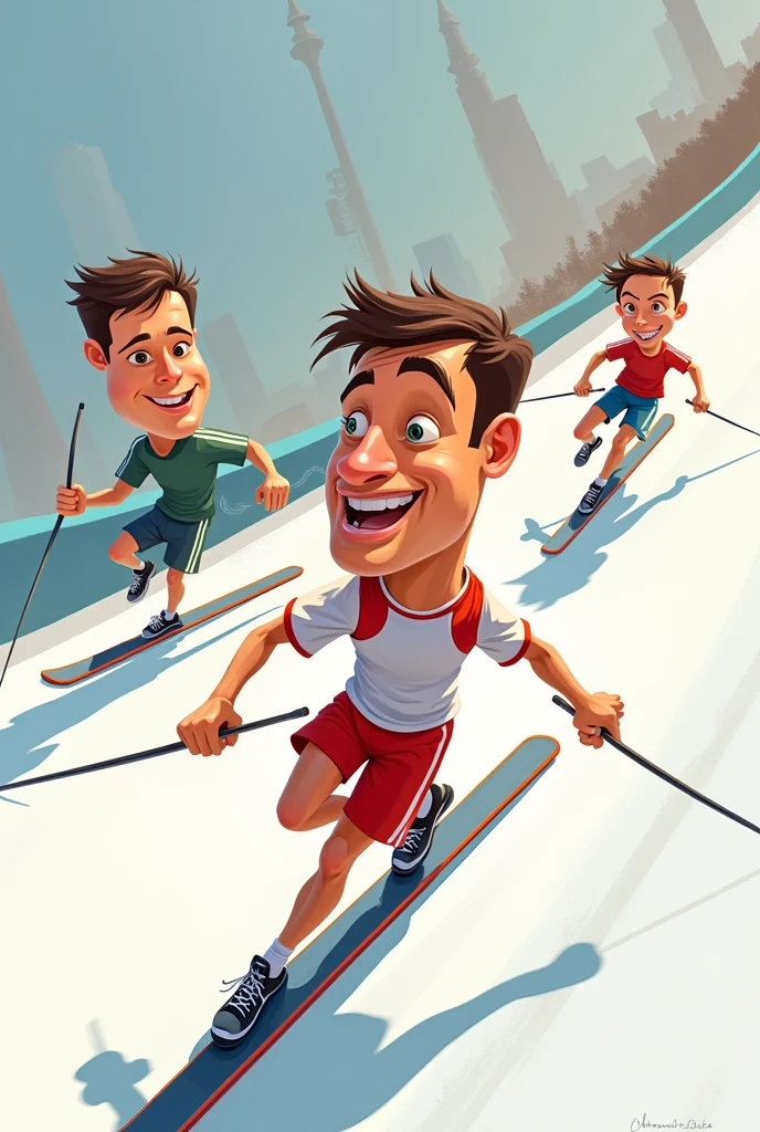 Olympic themed meme illustrations