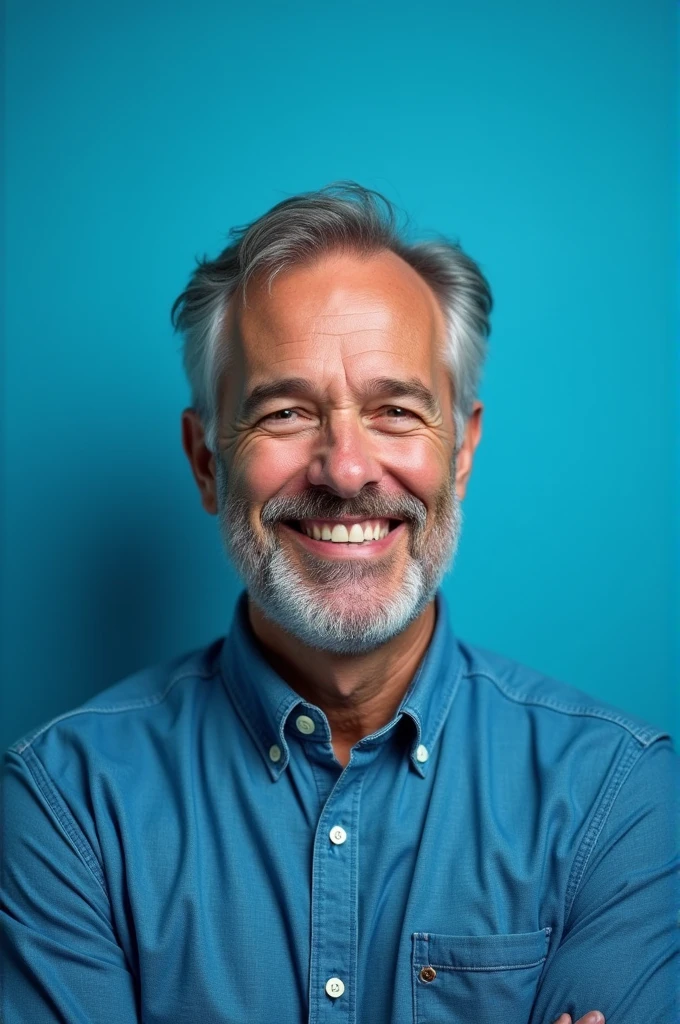 Father's Day photo mechanics blue background