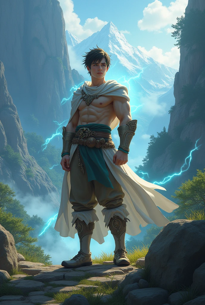 Cover image: A young man who travels to become a hero to protect the world and defeat the demon lord. He has magical powers.
