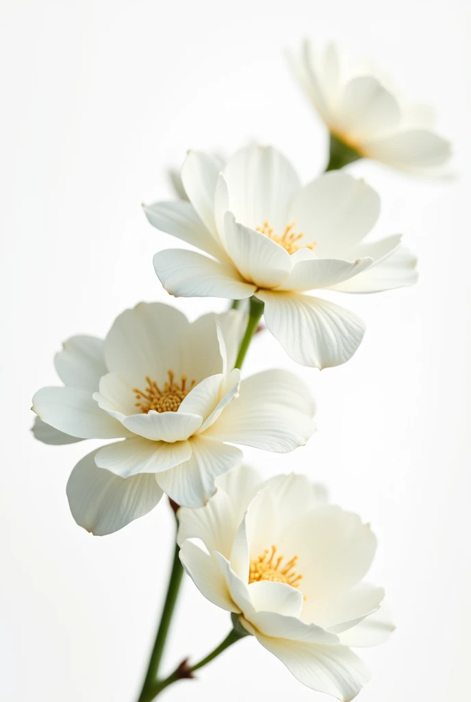 Flower white background