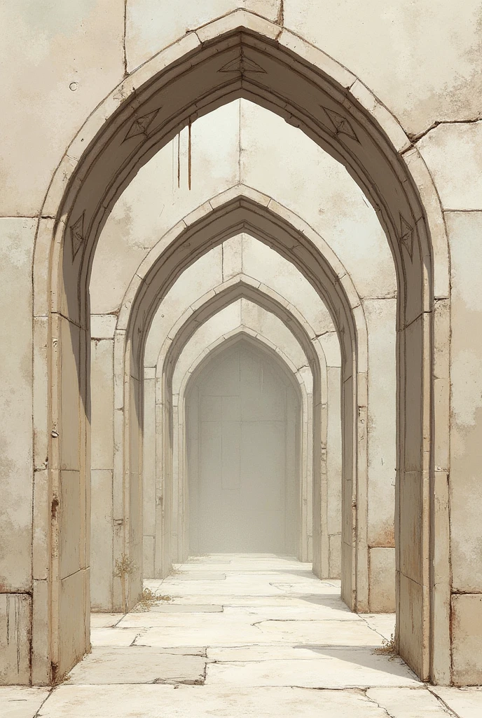 Alvaja, arches and arrows digital drawing