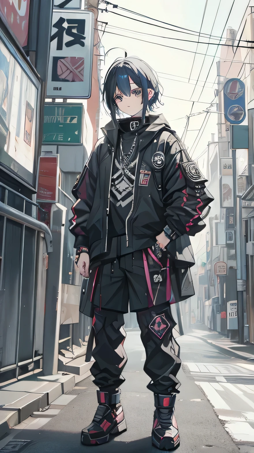 punk、juvenile、whole body、cool、From head to toe、One person、