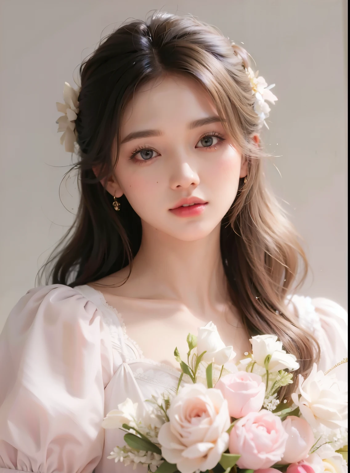 Blonde woman in white lingerie posing in mirror, Blackpink&#39;s Roseanne Park, Heonhwa Choi,  korean jovem bonita, Taejun Kim, with long blonde hair,  korean jovem bonita, with long white hair, Mulher sul-korean bonita,  korean, Jinyoung Canella, Ana Takamaki, Jaeyeon Nam, with long white hair, With linen