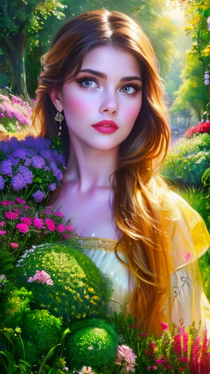 A girl in a garden,half:illustration,beautiful detailed eyes,beautiful detailed lips,Extremely detailed eyes and face,long eyeslashes,High Resolutions,ultra detailed,fotorrealist,vivid colors,bokeh,Portraits,warm tones,soft lighting, (The best quality,4k,8k,High Resolutions,masterpiece:1.2),ultra detailed,(realist,fotorrealist,fotorrealist:1.37),classical,Amazing,beautiful detailed eyes,beautiful detailed lips,Extremely detailed eyes and face,long eyeslashes,oil painting style,Canvas texture,old fashioned dress,Golden lighting,Garden landscape,colorful flowers,romantic atmosphere,vintage colors,soft sunlight,serene expression,elegant pose
INFO