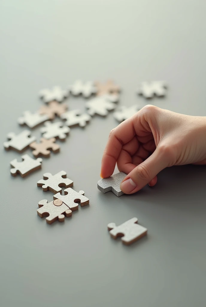 hand holding a puzzle