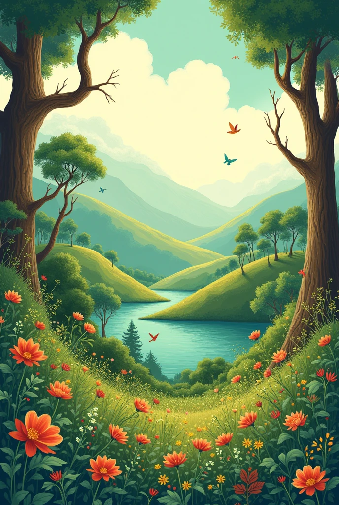 A drawing about the environment
