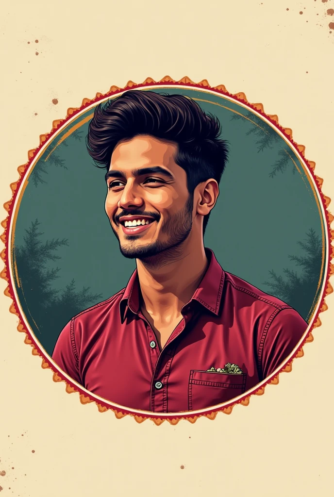 Make logo for instagram meme page with name faadu duniya in circular