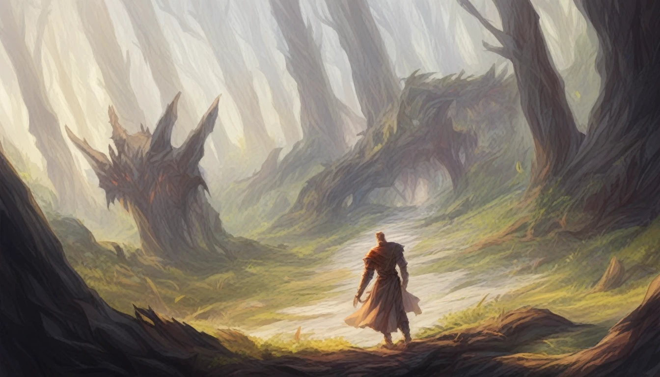 a close up side angle of the face of a medieval boy walking in a dense forest, d & d fantasy digital art, epic Arte de RPG, high quality dnd illustration, d&trends at artstation, d wallpaper&arte d, d & d fantasia pintura digital, d & of fantasy art, Arte de RPG, Arte de RPG, d&arte dwork