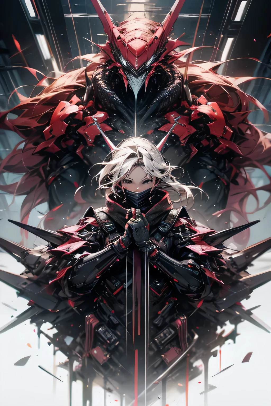 pixel art,Final Fantasy,Cyberpunk-style final boss