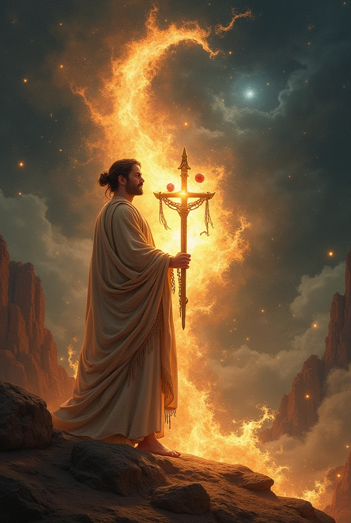 make me a bookmark of the birth of the gods