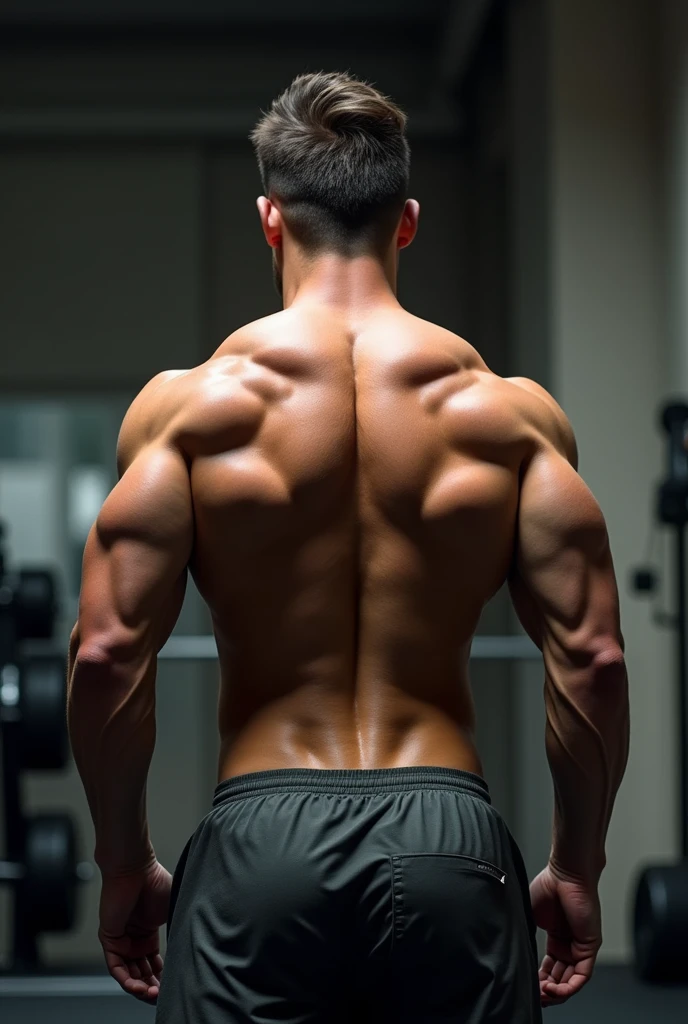 What does a person who trains dorsal look like?, neck, honbro lateral, upper chest, and abdomen