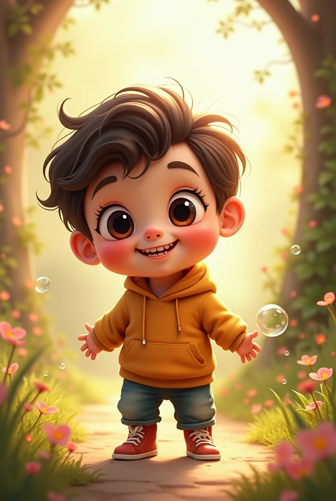 A LITIL COUT BOY 
