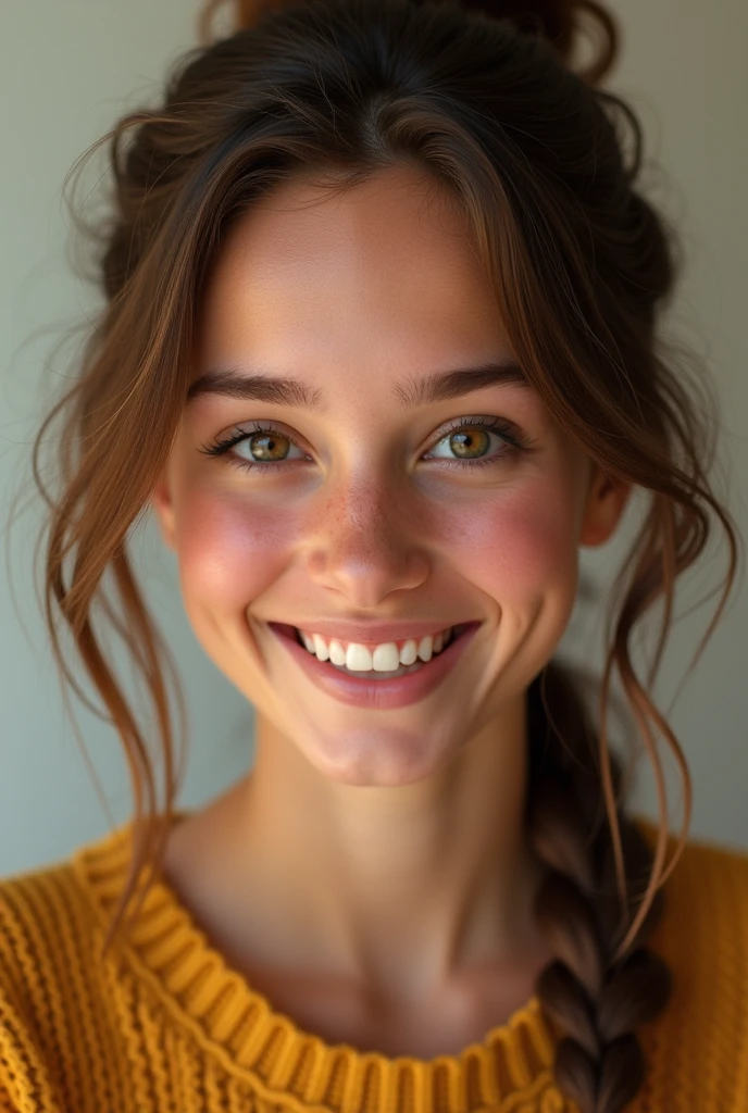 Actress Milli Bobby brown smiling face