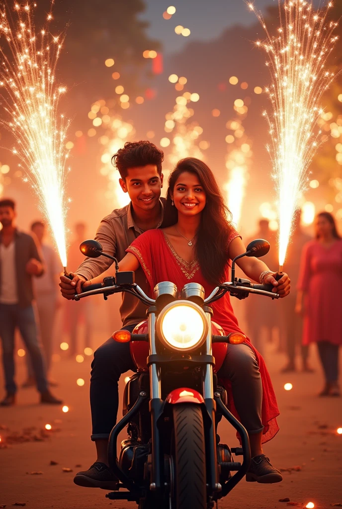 How to create free fire in bike parbatti ladki aur Ladka image