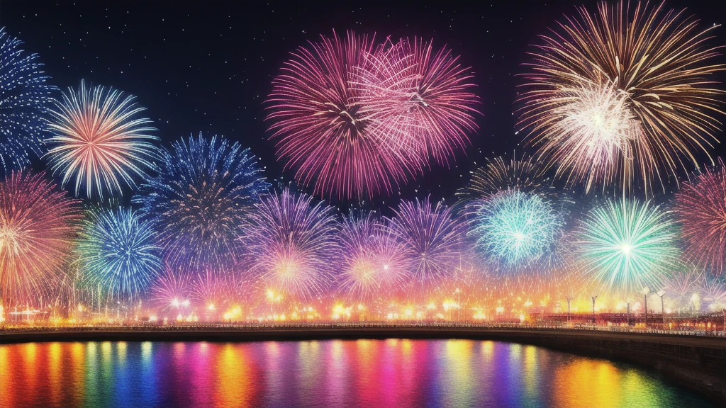masterpiece, 最high quality, high quality,Very detailed CG unity 8k wallpaper, Fireworks display,, Art Station, Digital Illustration, Complex, trend, pastel colour, oil, Award-winning photography, Bokeh, Depth of written boundary, High resolution, bloom, chromatic aberration ,Realistic,Very detailed, trend on Art Station, trend on CGs