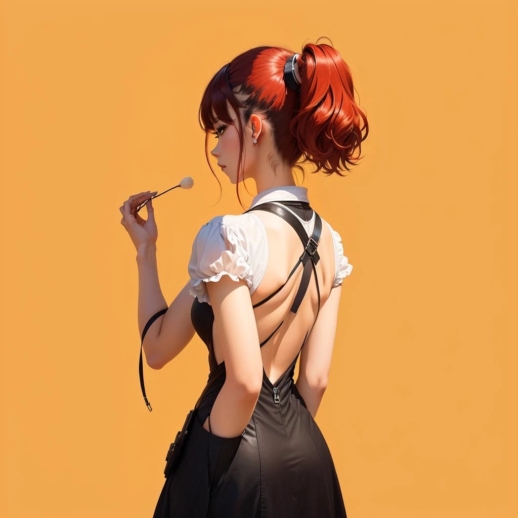 Rotate the character to show the back view
