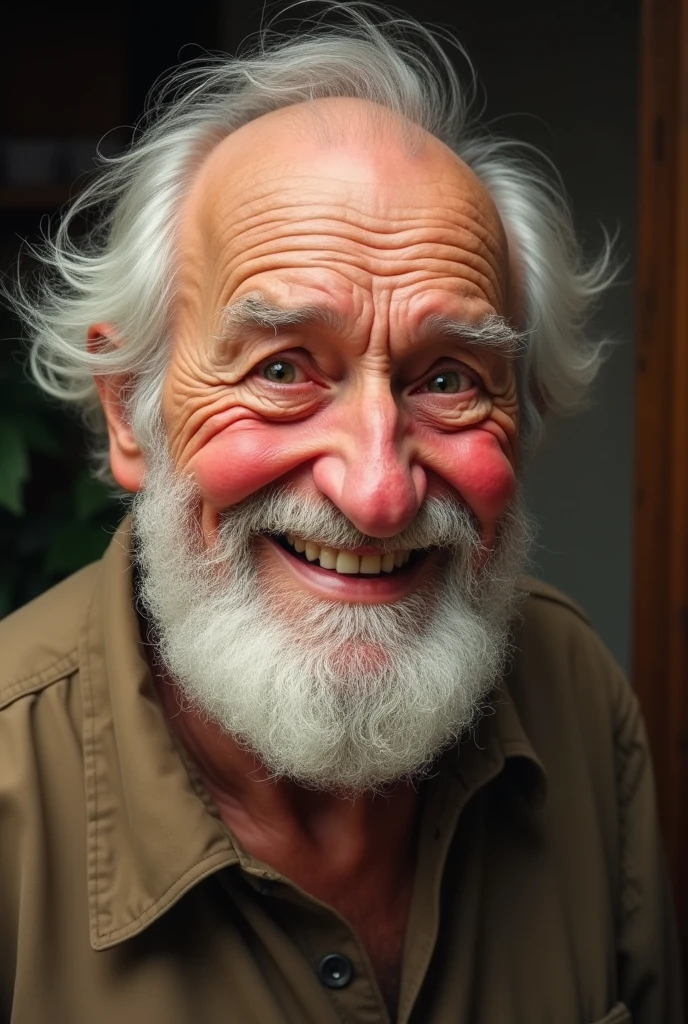 old man blushing 