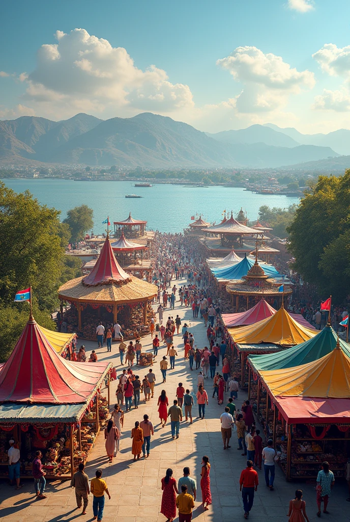 There is a fair besides fateh sagar lake in udaipur