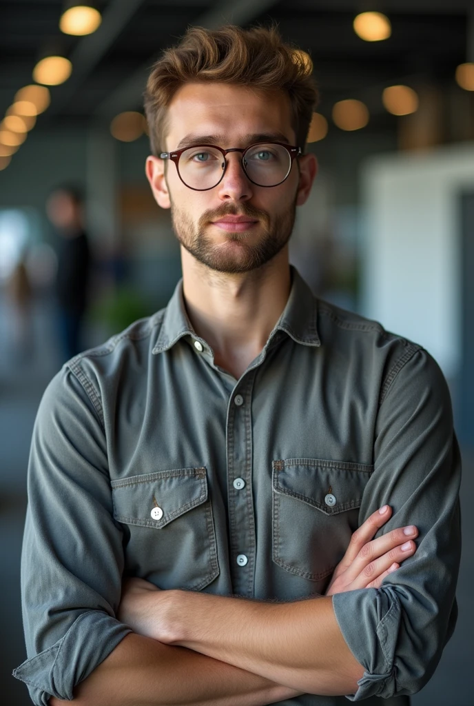Male engineering student