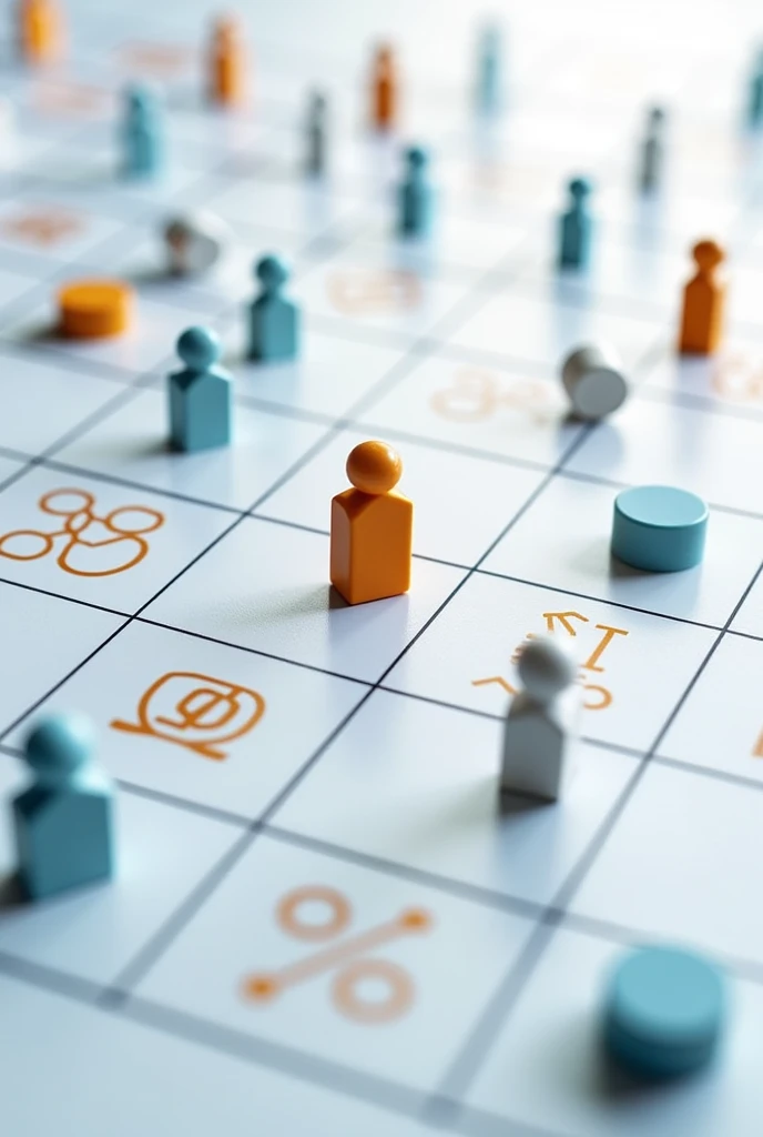 10 x 10 business board game with no background