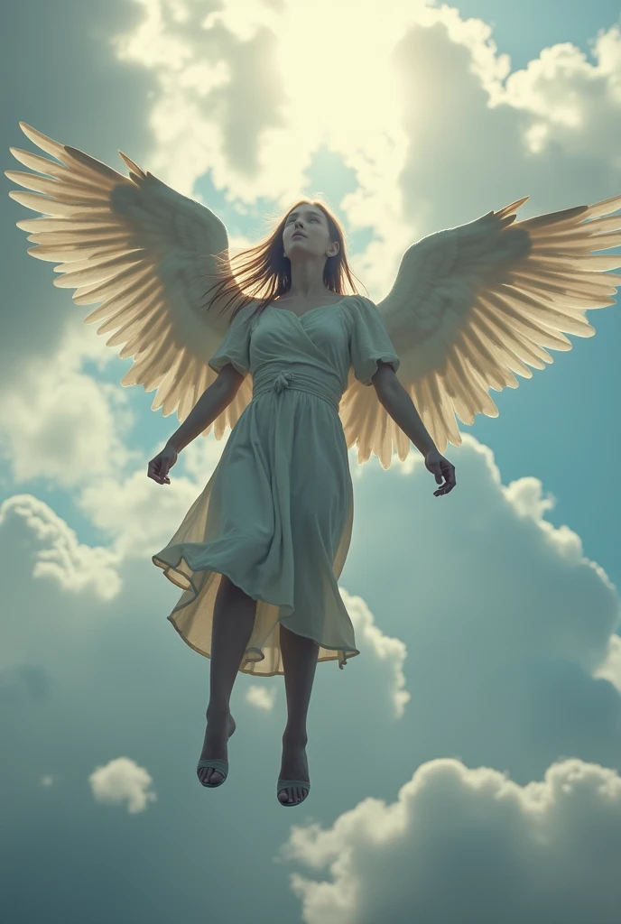 person flying without wings without devices